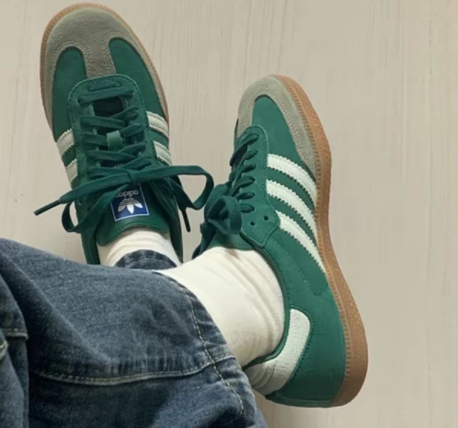Giày Adidas Samba OG ‘Green Gum Grey Toe’ ID2054 - Ảnh 7