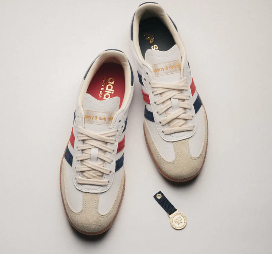 Giày Adidas Samba OG Sporty & Rich USA 'White' IH8338 - Ảnh 4