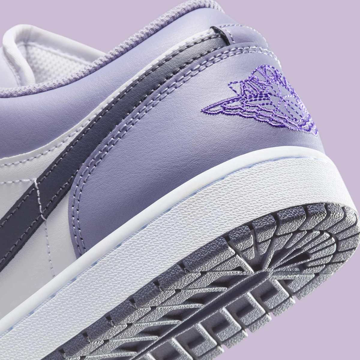 Giày Nike Air Jordan 1 Low ‘Purple White’ 553558-145 - Ảnh 2