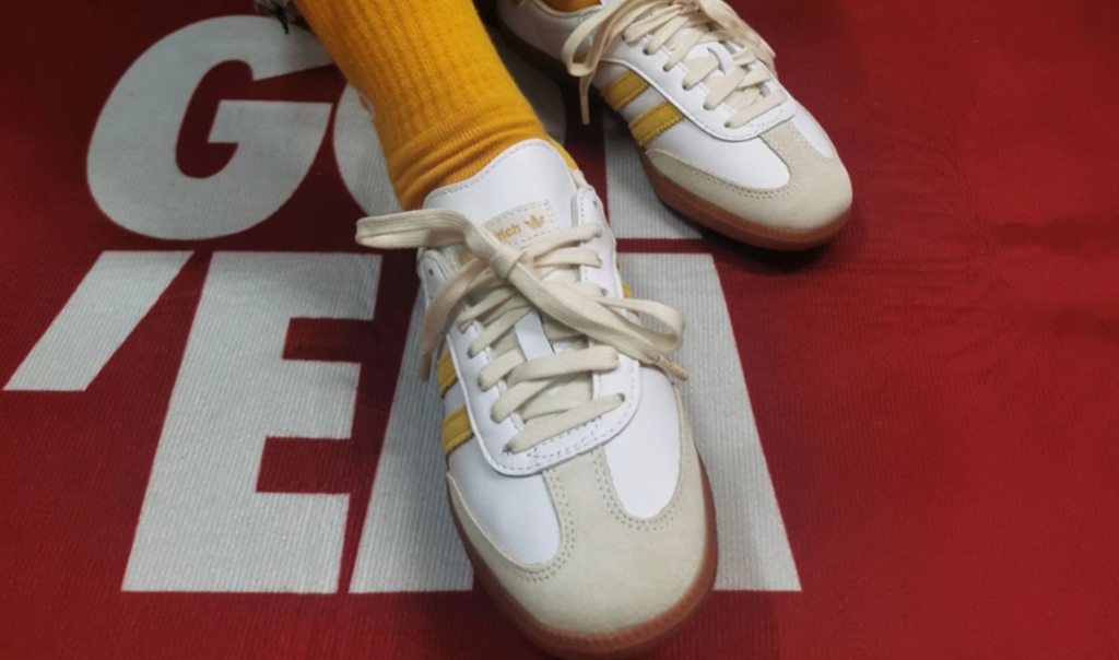 Giày Adidas x Sporty & Rich Samba 'White Bold Gold' IF5661 - Ảnh 2