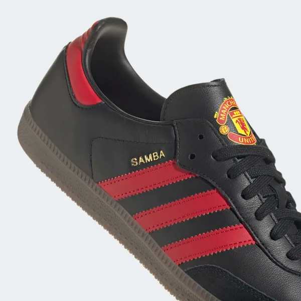 Giày Adidas Manchester United F.C. x adidas Samba 'Black Red' HQ7030 - Ảnh 4
