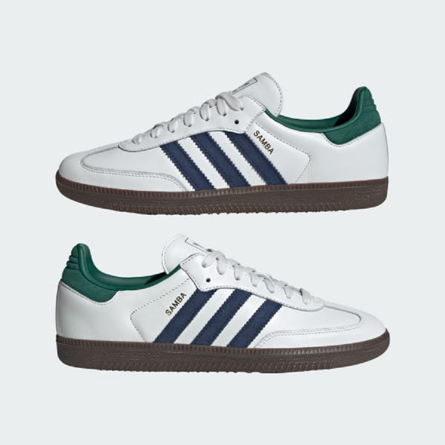 Giày Adidas Samba OG 'Black White Collegiate Green' IH4882 - Ảnh 2