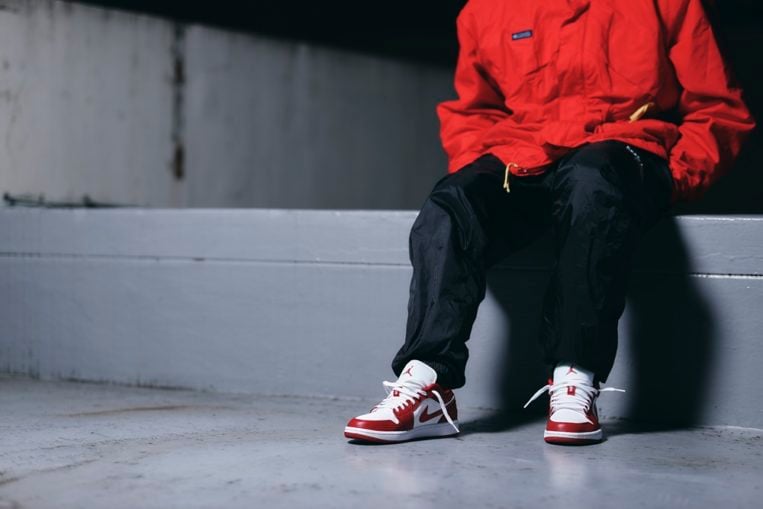 Giày Nike Air Jordan 1 Low Gym Red White 553558-611 - Ảnh 5