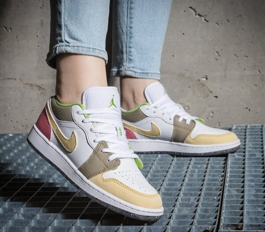 Giày Nike Air Jordan 1 Low GS 'Mutcolor' DJ0341-100 - Ảnh 2