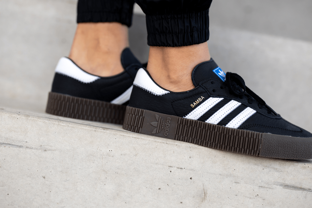 Giày Adidas Sambarose 'Black White Gum' B28156 - Ảnh 2