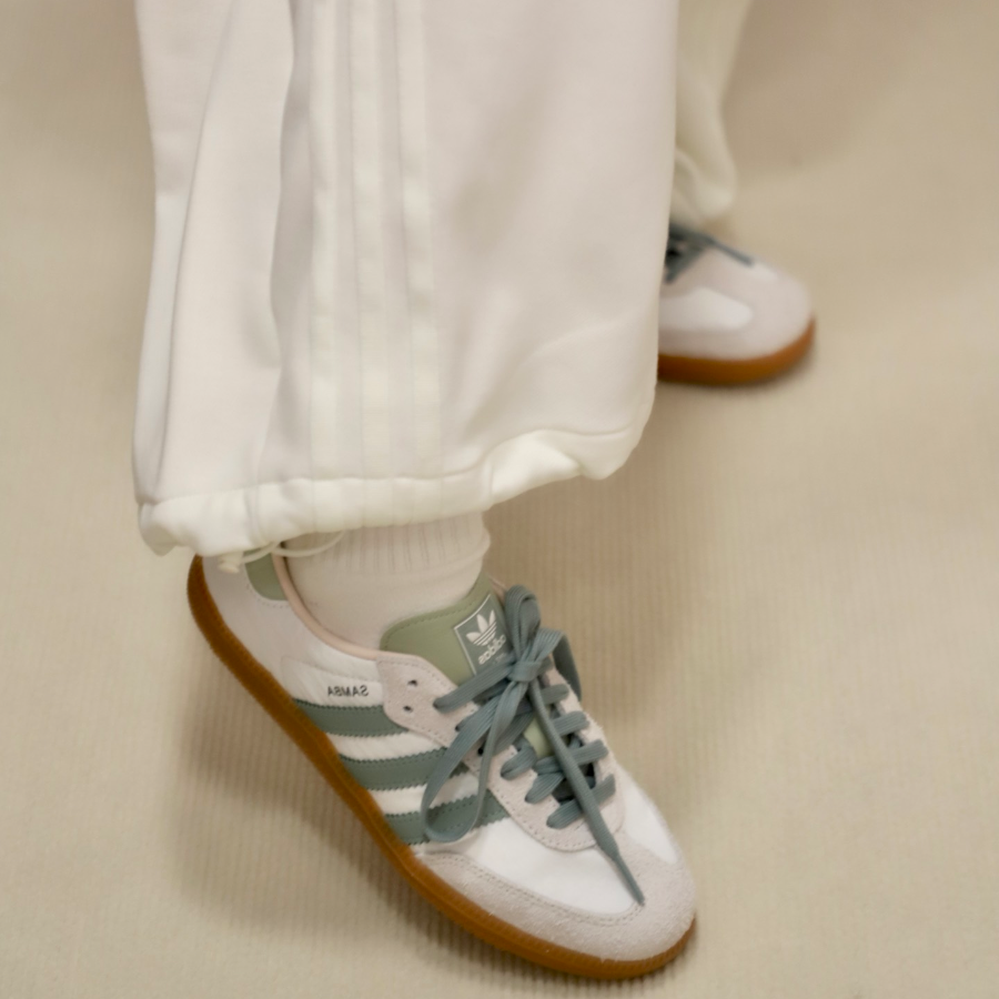 Giày Adidas Samba OG ‘White Silver Green’ ID0492 - Ảnh 2