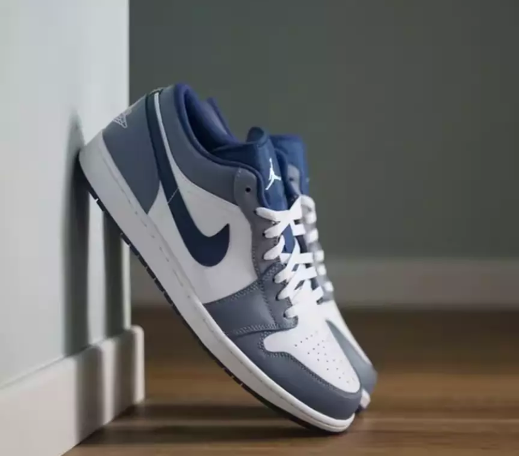 Giày Nike Air Jordan 1 Low GS 'Ashen Slate' 553560-414 - Ảnh 3