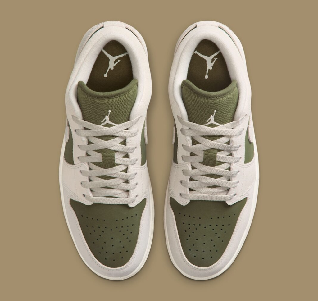 Giày Nike Air Jordan 1 Low SE ‘Medium Olive Sail’ HV4089-201 - Ảnh 10