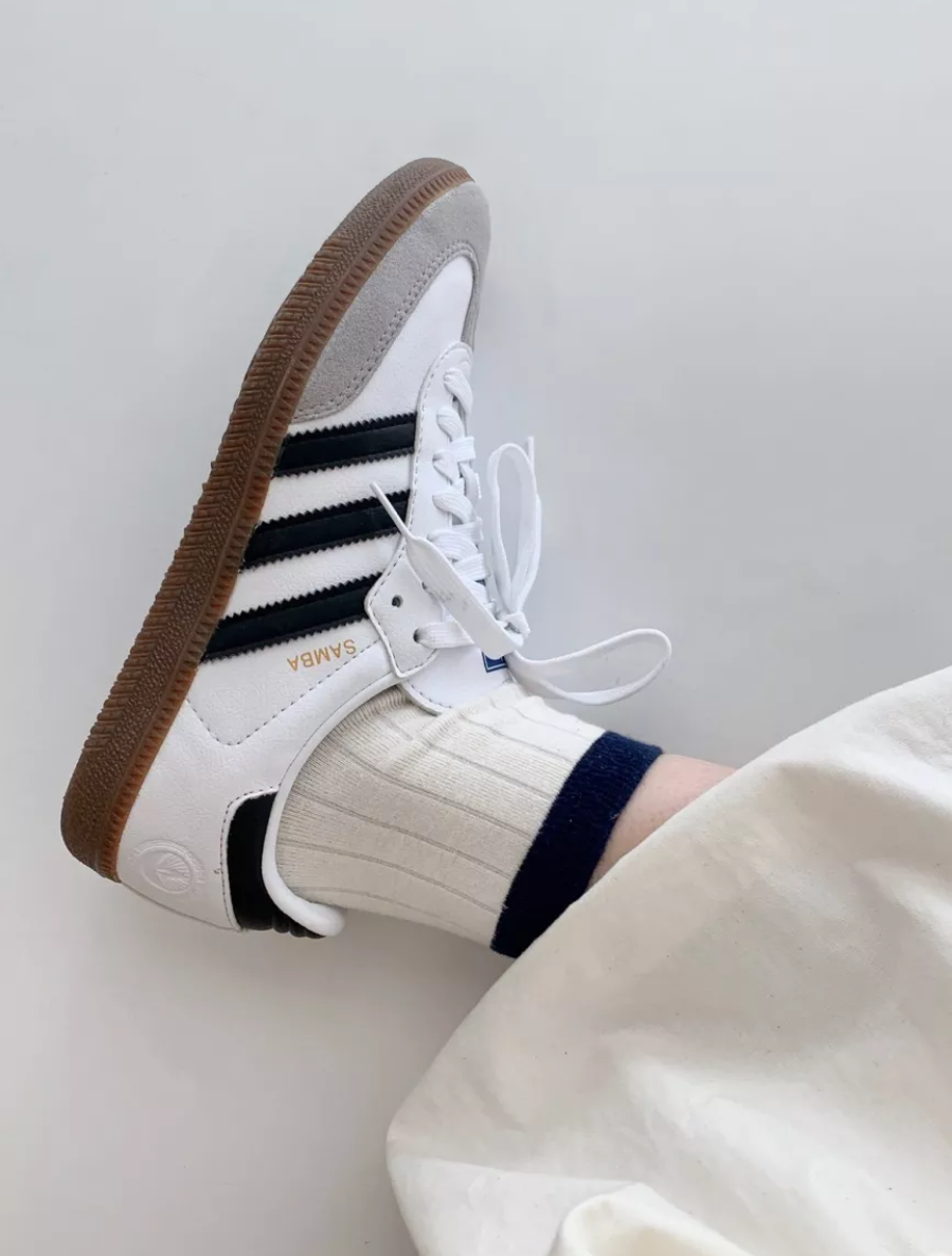 Giày Adidas Samba Vegan 'White Black' H01877 - Ảnh 7