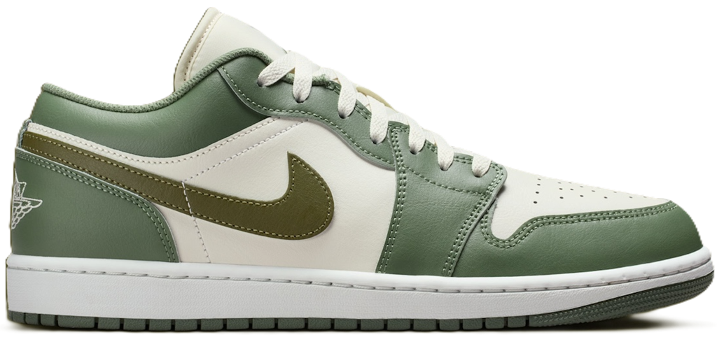 Giày Nike Air Jordan 1 Low ‘Medium Olive’ 553558-300 - 23trk.com