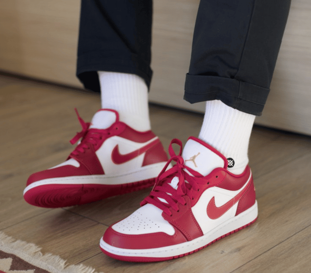 Giày Nike Jordan 1 Low Cardinal Red 553560-607 - Ảnh 2