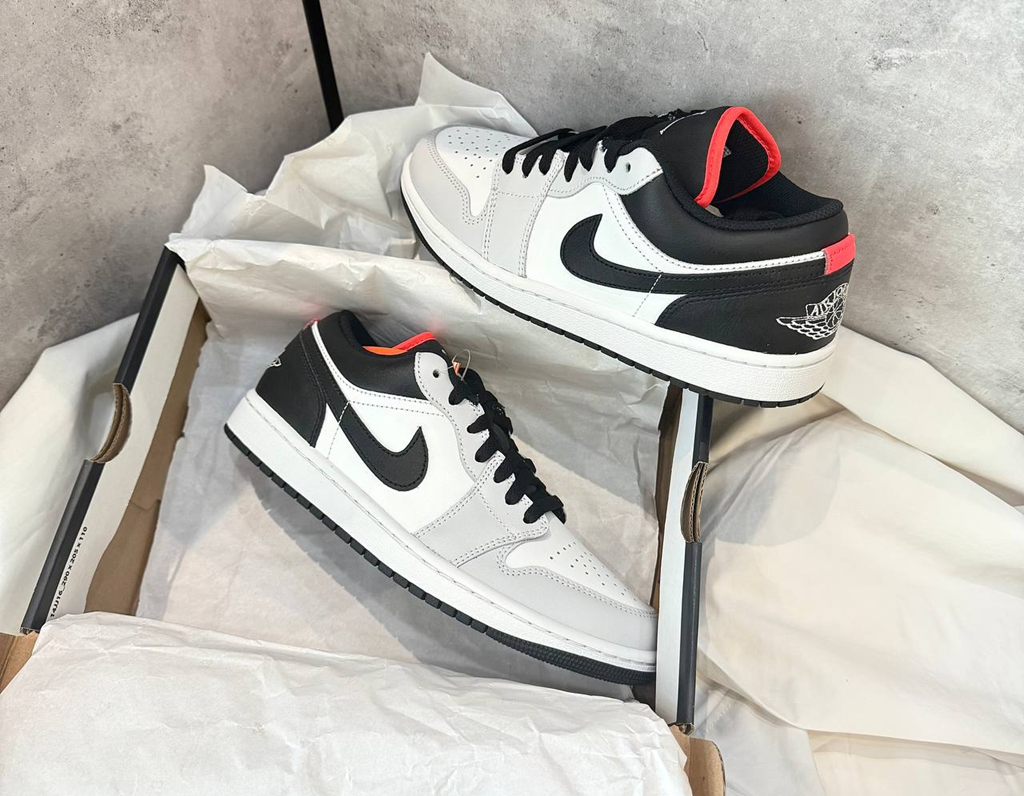Giày Nike Air Jordan 1 Low 'Neutral Grey Infrared' 553558-045 - Ảnh 5