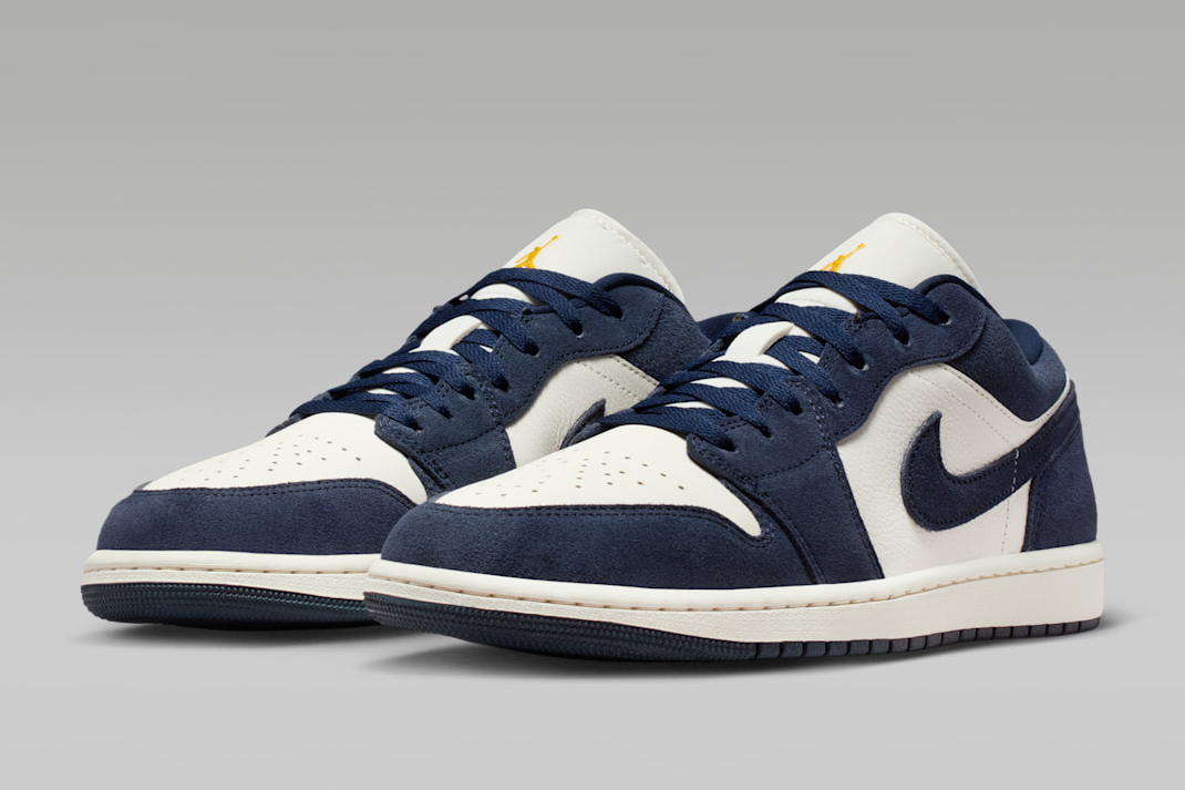Giày Nike Air Jordan 1 Low ‘Obsidian Suede’ IO7448-400 - Ảnh 4