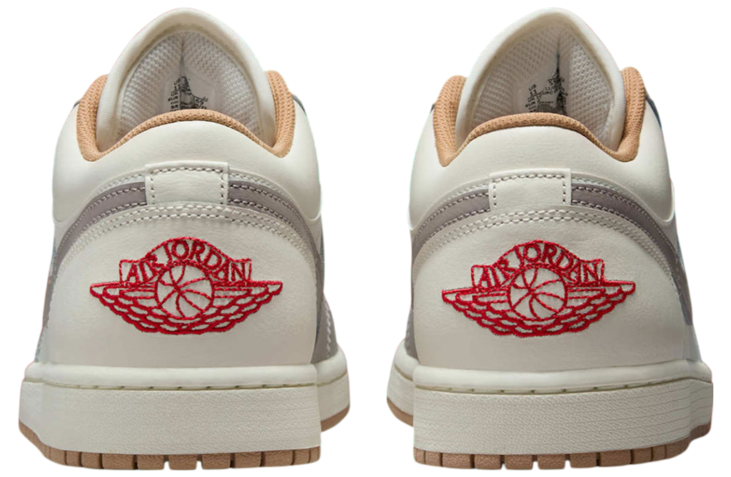 Giày Nike Air Jordan 1 Low ‘Red College Grey’ 553558-169 - Ảnh 6