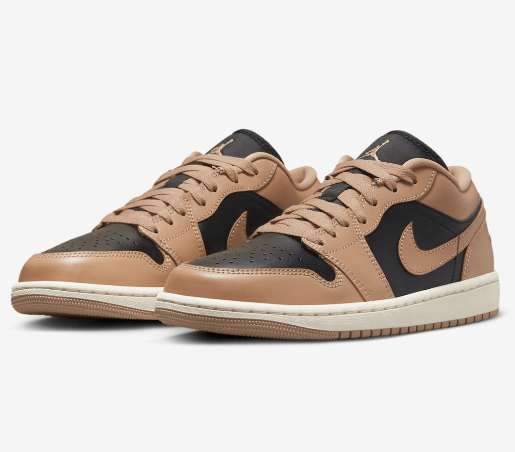 Giày Nike Air Jordan 1 Low 'Desert Black White' DC0774-201 - Ảnh 5