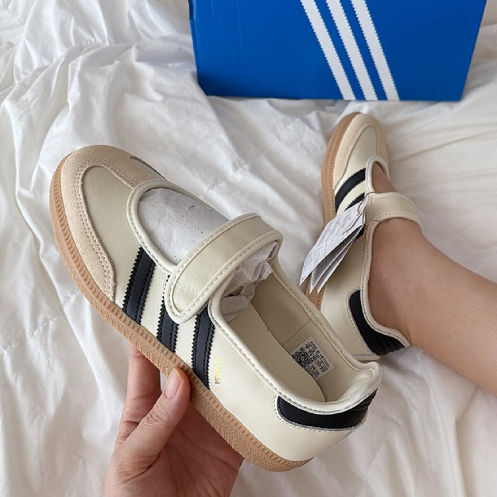 Giày Adidas Samba Jane 'Cream White Gum' JR7338 - Ảnh 2