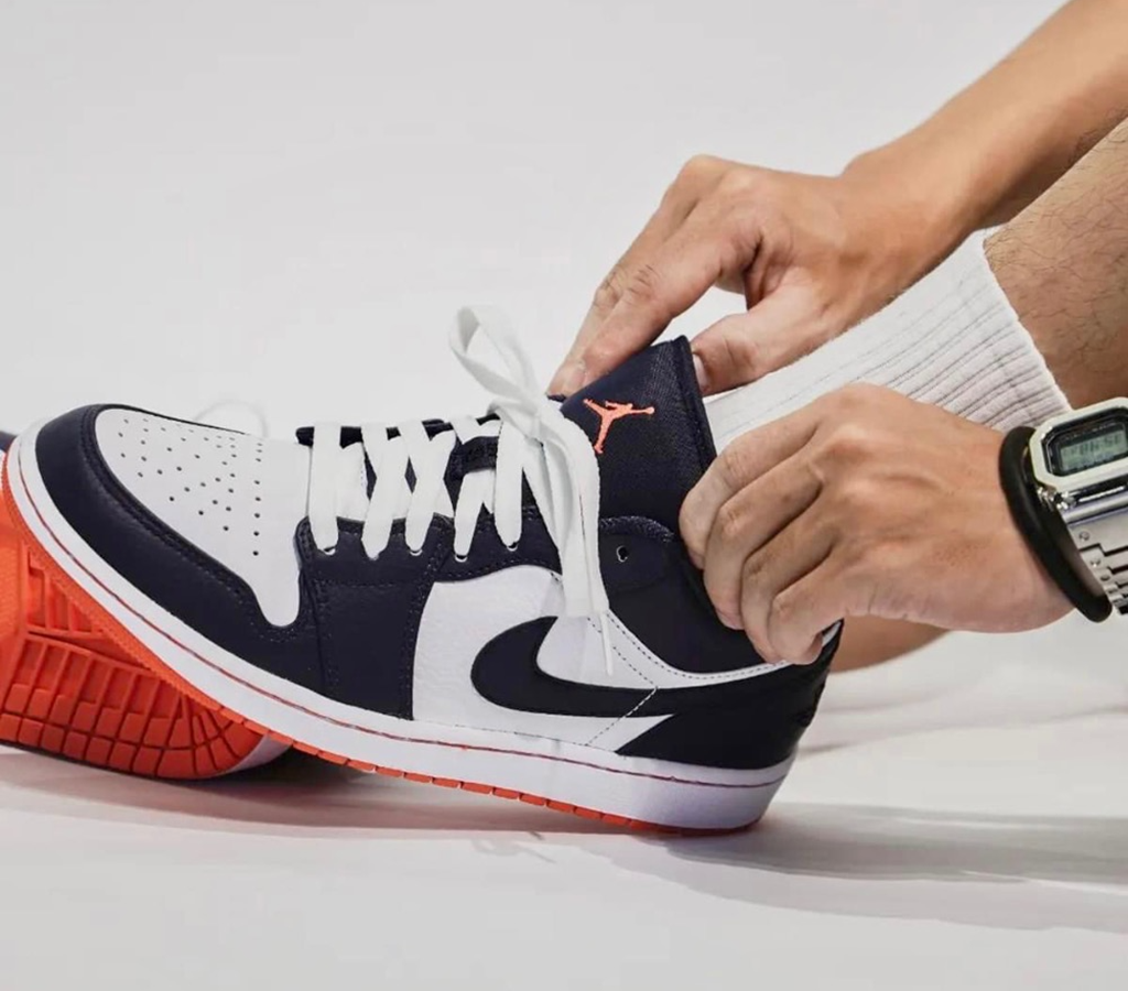 Giày Nike Air Jordan 1 Retro Low 'Obsidian Ember' 553558-481 - Ảnh 3