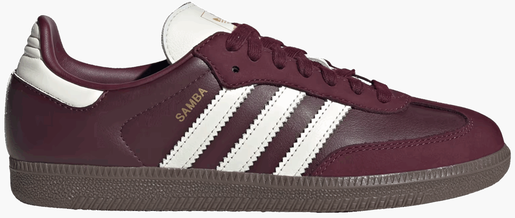 Giày Adidas Samba OG ‘Maroon Off White Gum’ JR8844 - 23trk.com