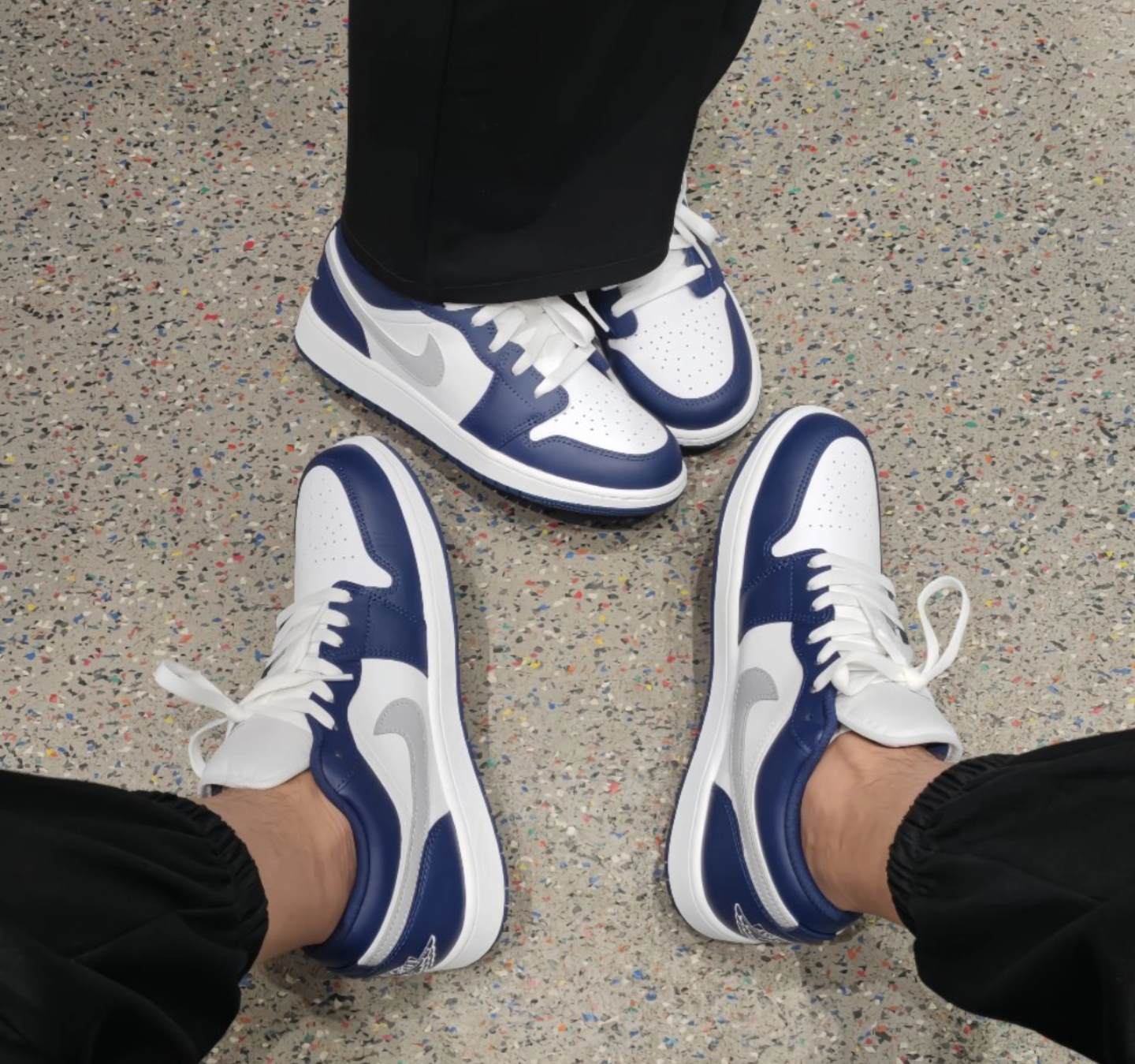 Giày Nike Air Jordan 1 Low ‘Midnight Navy’ 553558-141 - Ảnh 5