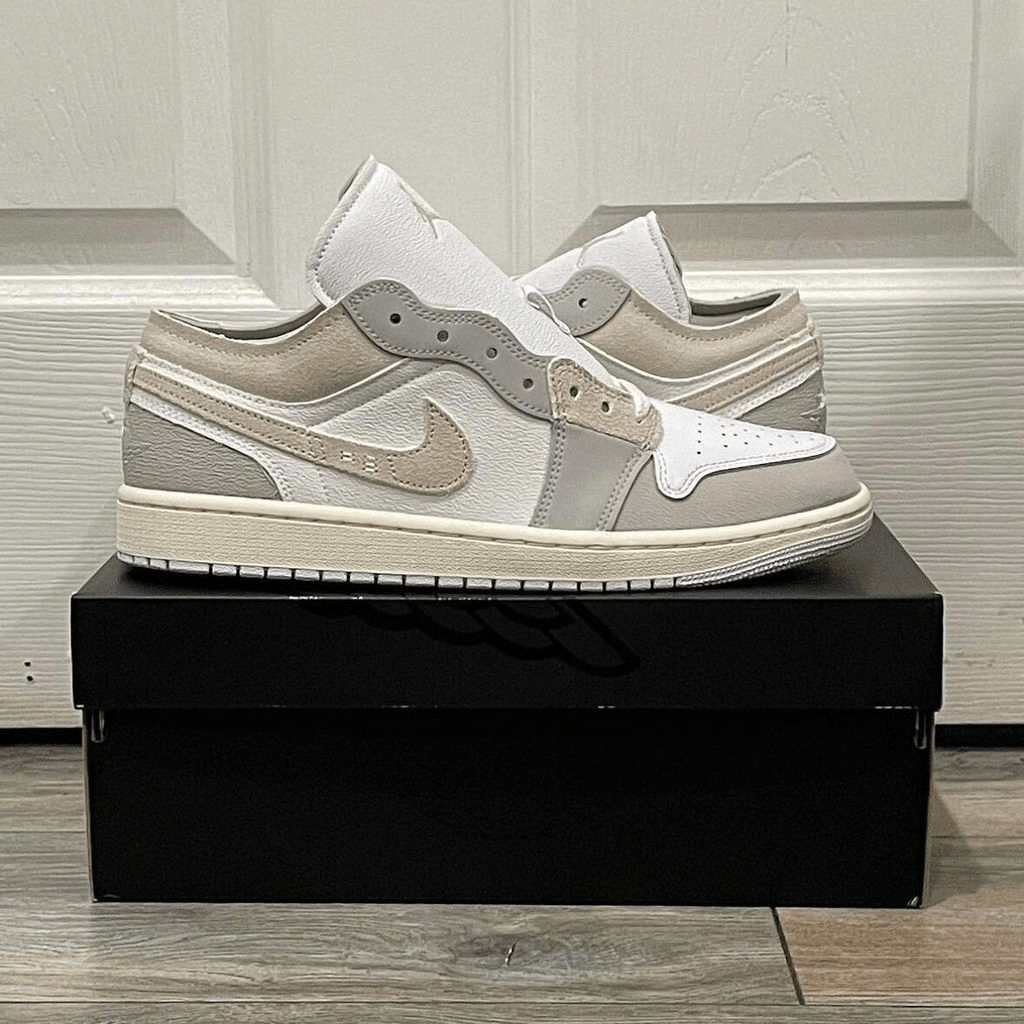 Giày Nike Air Jordan 1 Low GS 'Inside Out Tech Grey' FB9139-002 - Ảnh 4