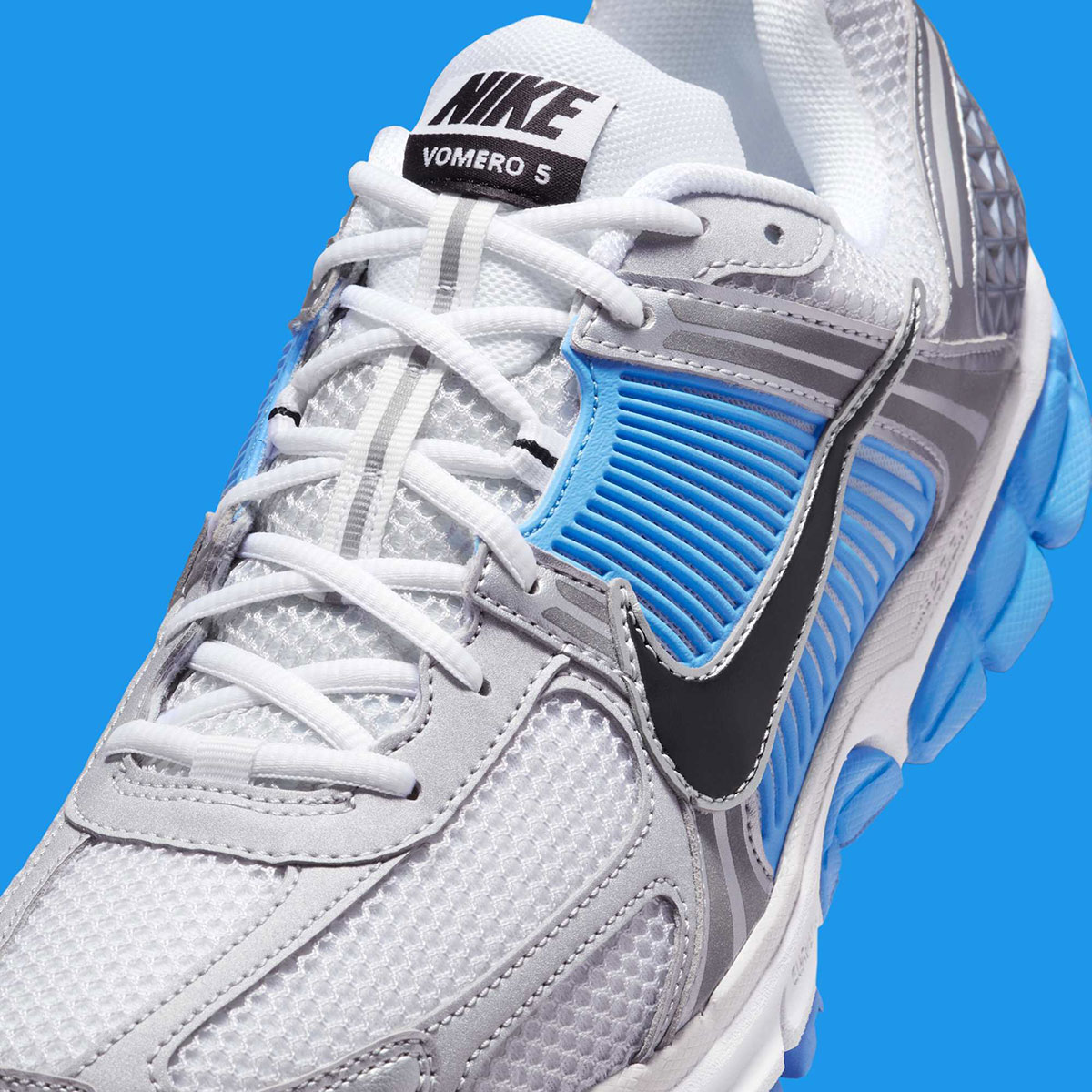 Giày Nike Zoom Vomero 5 ‘Pure Platinum University Blue’ FJ4151-101 - ảnh 2 | 23TRK