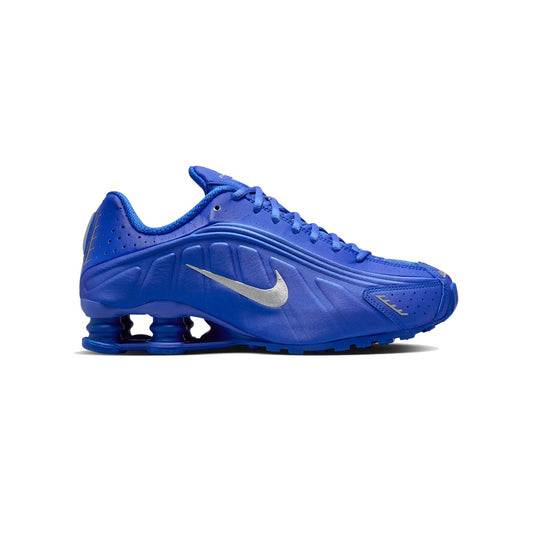 Nike Shox R4 Racer Blue and Metallic Silver