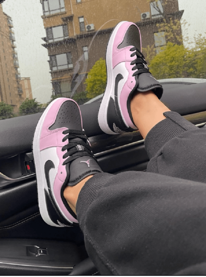 Giày Nike Air Jordan 1 Low GS 'Light Arctic Pink' 554723-601 - Ảnh 6