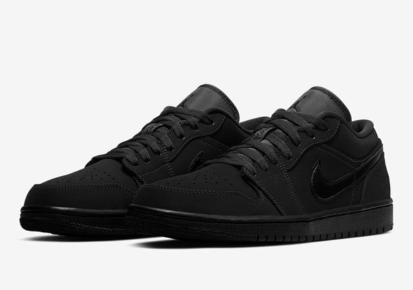 Giày Nike Air Jordan 1 Low 'Triple Black' 553558-056 - Ảnh 6