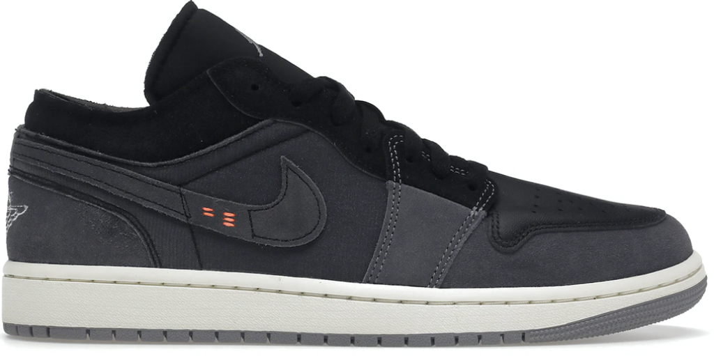Giày Nike Air Jordan 1 Low Craft Inside Out ‘Black’ DN1635-001 - 23trk.com