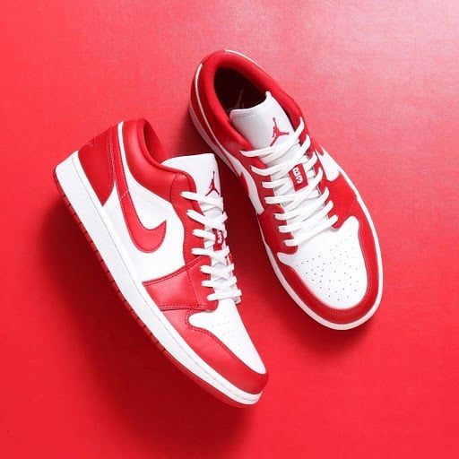 Giày Nike Air Jordan 1 Low Gym Red White 553558-611 - Ảnh 3