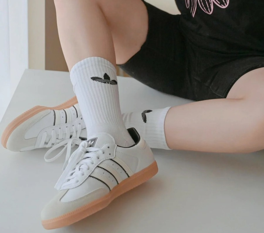 Giày Adidas Samba OG 'Double White Black Gum' IH5585 - Ảnh 3