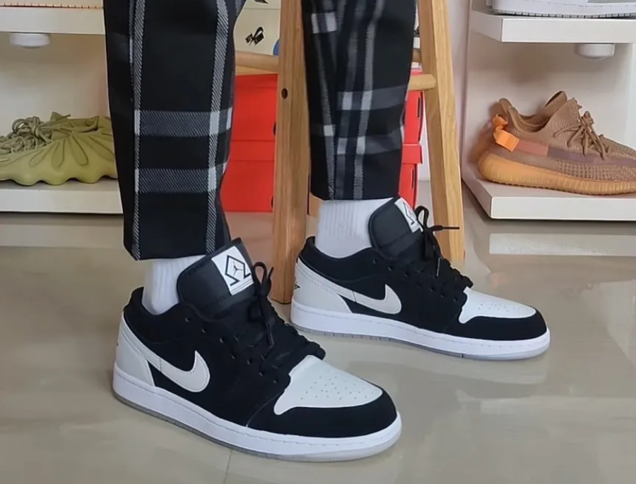 Giày Nike Air Jordan 1 Low SE 'Diamond' DH6931-001 - Ảnh 4