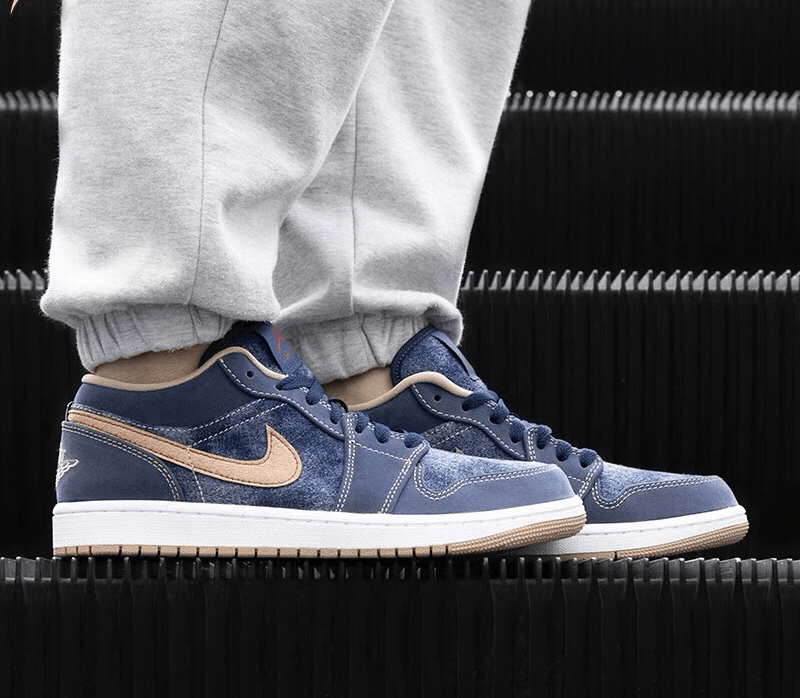Giày Nike Air Jordan 1 Low SE 'Denim' DH1259-400 - Ảnh 4