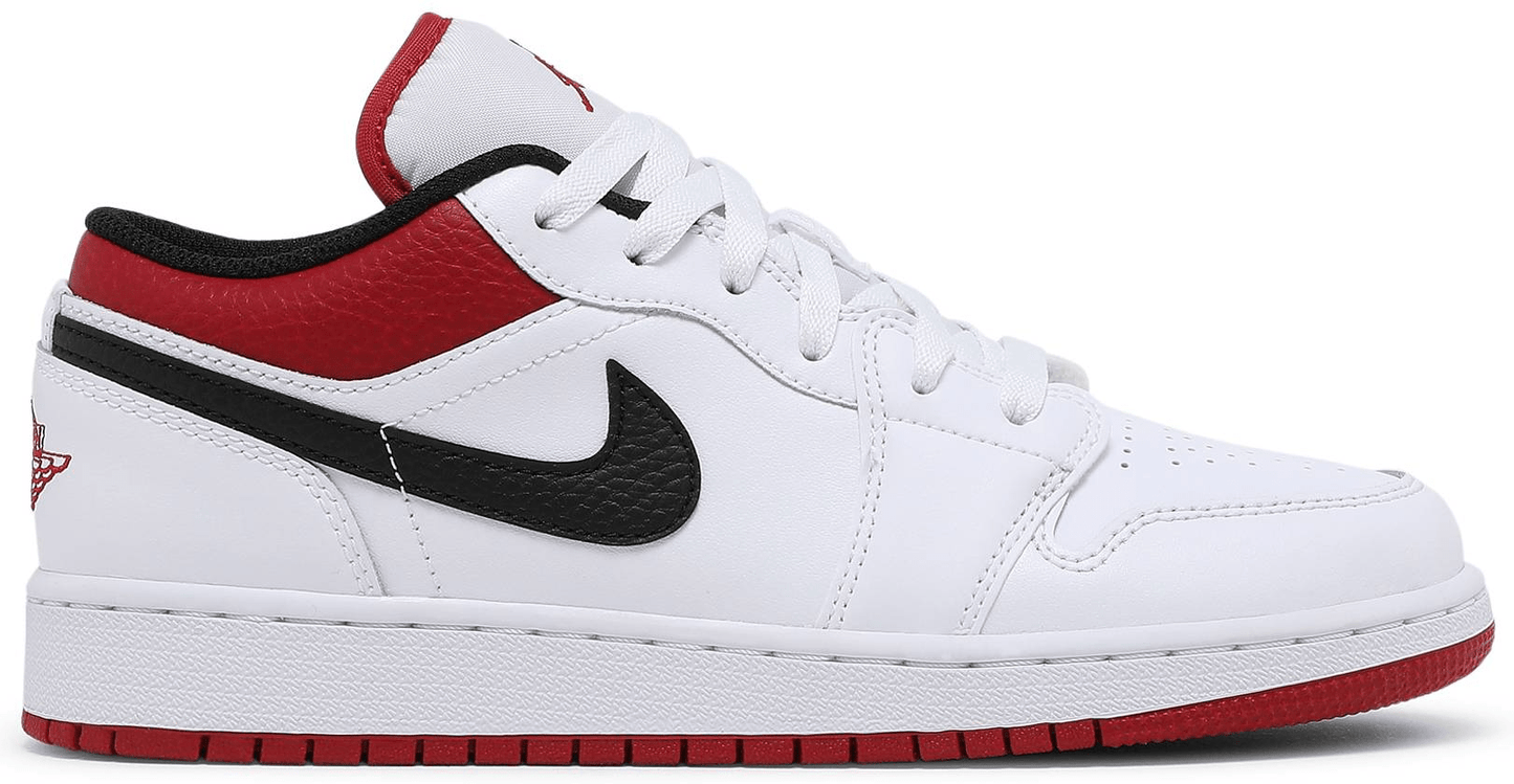Giày Nike Air Jordan 1 Low GS ‘White Gym Red’ 553560-118 - 23trk.com