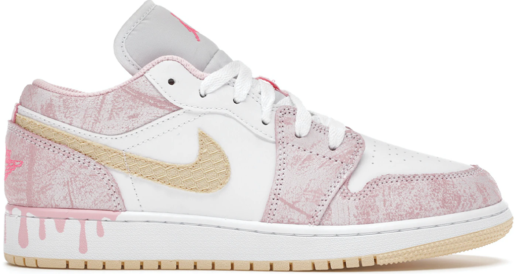 Giày Nike Air Jordan 1 Low ‘Paint Drip’ (GS) CW7104-601 - 23trk.com