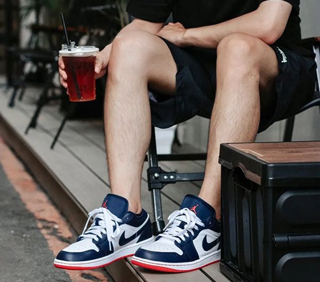 Giày Nike Air Jordan 1 Retro Low 'Obsidian Ember' 553558-481 - Ảnh 5