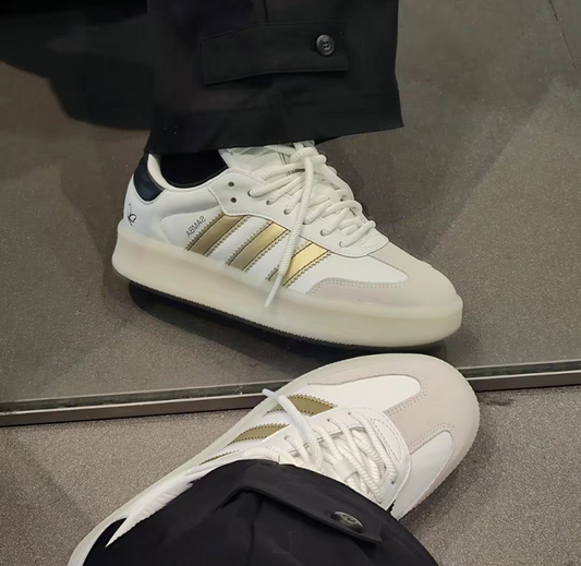 Giày Adidas Su Yiming x Samba XLG 'White Gold Black' IH8643 - Ảnh 2