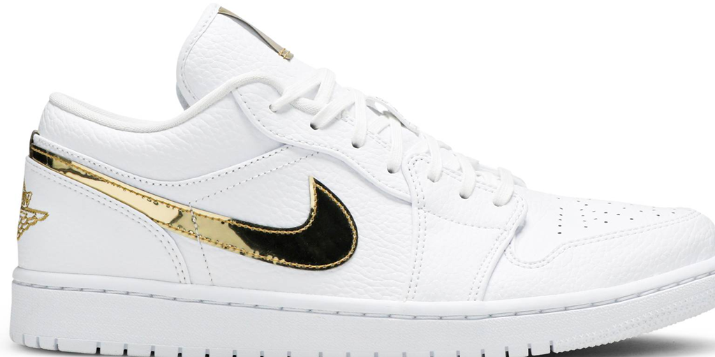Giày Nike Air Jordan 1 Low ‘White Metallic Gold’ CZ4776-100 - 23trk.com