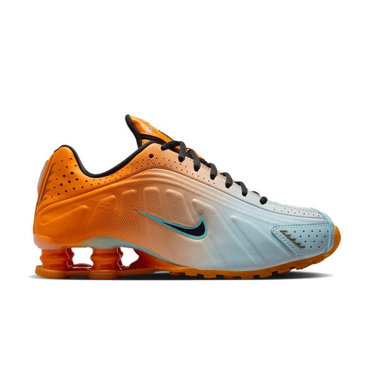 Nike Shox R4 Vivid Orange and Glacier Blue