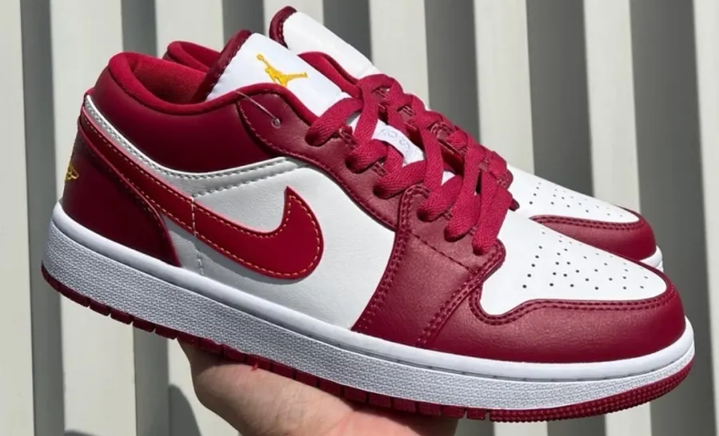 Giày Nike Air Jordan 1 Low 'Cardinal Red' 553558-607 - Ảnh 4