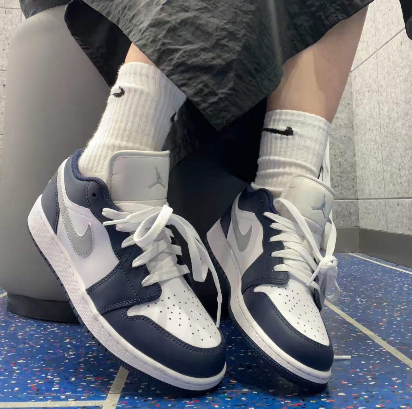 Giày Nike Air Jordan 1 Low ‘Midnight Navy’ 553558-141 - Ảnh 9