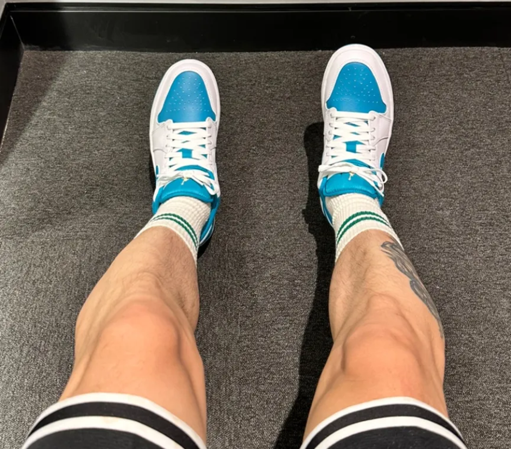 Giày Nike Air Jordan 1 Low 'Aquatone' 553558-174 - Ảnh 4