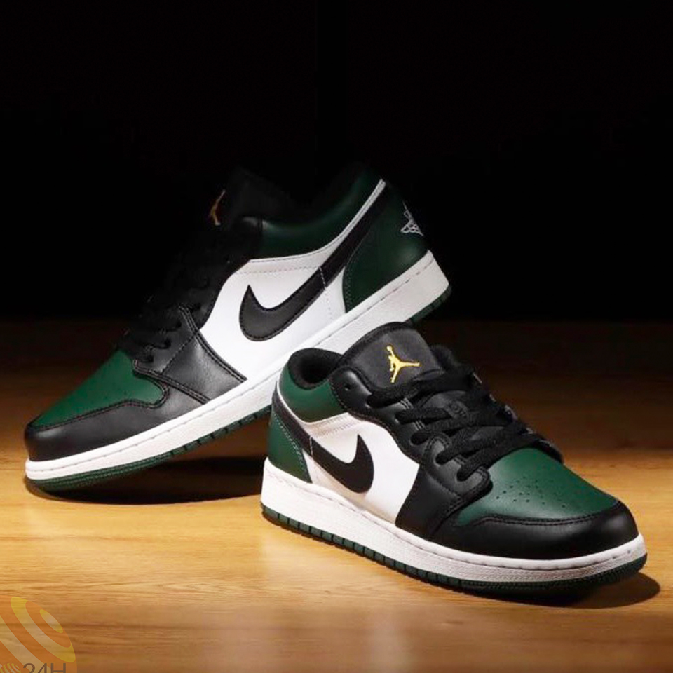Giày Nike Air Jordan 1 Low 'Green Toe' 553558-371 - Ảnh 4