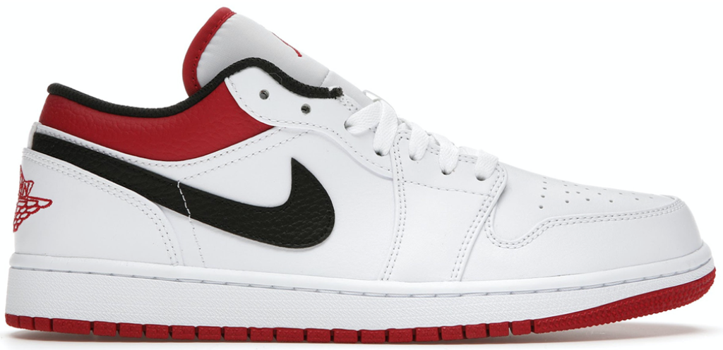 Giày Nike Air Jordan 1 Low ‘White Univeristy Red’ 553558-118 - 23trk.com