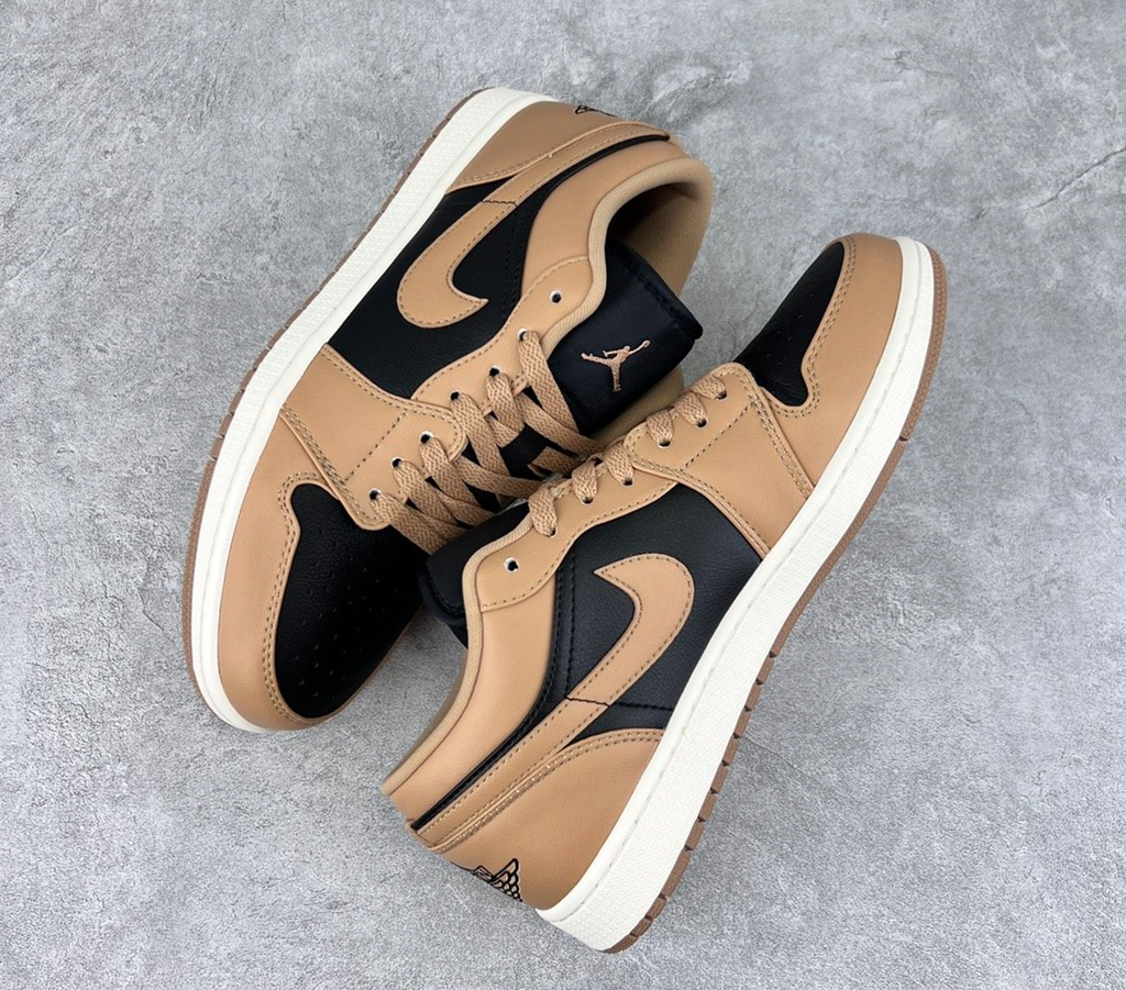 Giày Nike Air Jordan 1 Low 'Desert Black White' DC0774-201 - Ảnh 2
