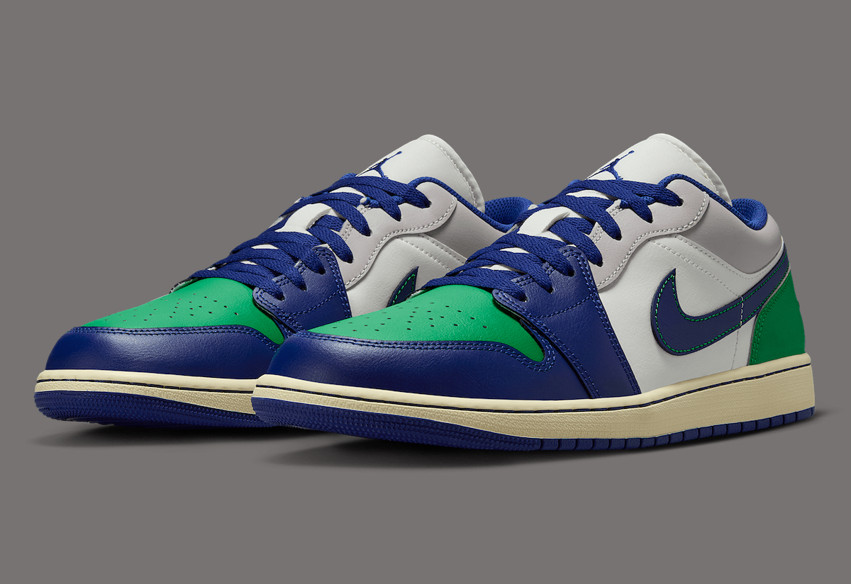 Giày Nike Air Jordan 1 Low ‘Deep Royal Blue’ 553558-147 - Ảnh 2