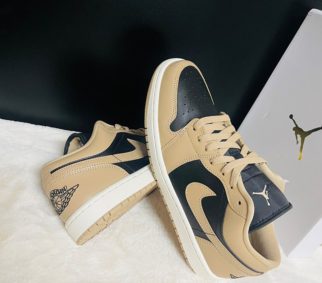 Giày Nike Air Jordan 1 Low 'Desert Black White' DC0774-201 - Ảnh 3