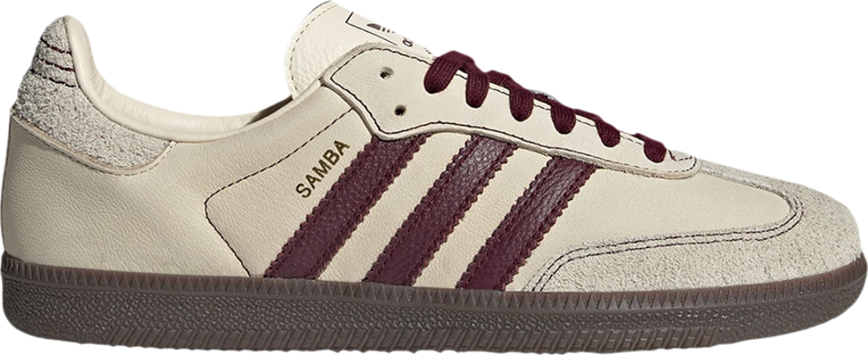 Giày Adidas Samba OG ‘Wonder White Maroon’ IG1987 - 23trk.com