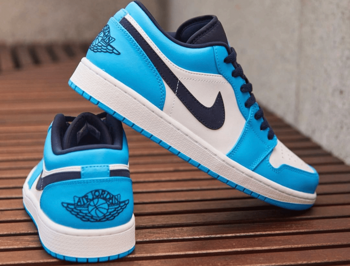 Giày Nike Air Jordan 1 Low 'UNC' 553558-144 - Ảnh 4