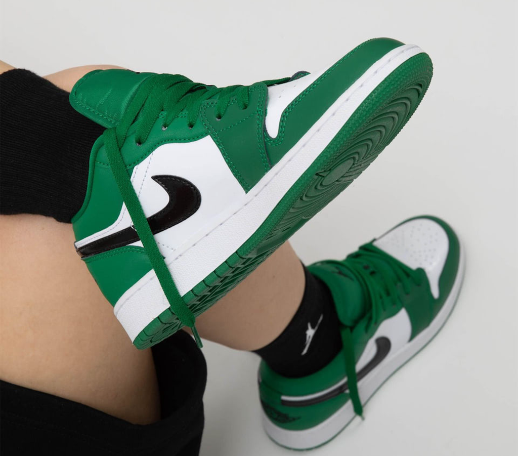 Giày Nike Air Jordan 1 Low 'Pine Green' 553558-301 - Ảnh 4